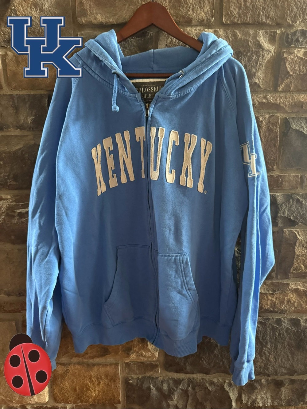 Kentucky Blue' Hooded Zip Jacket -XXL